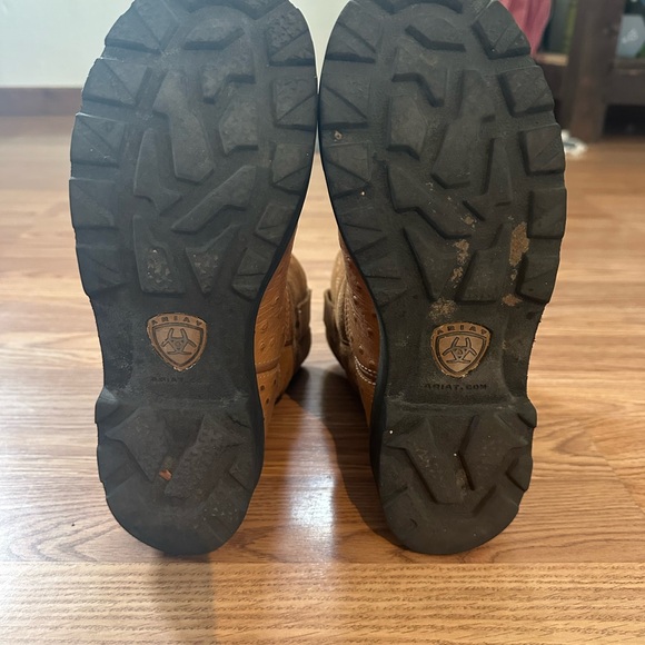 Ariat Fatbaby Ostrich Leather Cowgirl Boots - Picture 2 of 3